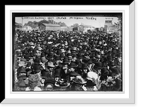 Historic Framed Print, Taft crowd in Mitchell,  17-7/8" x 21-7/8"