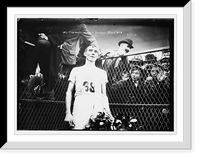 Historic Framed Print, Jas. Crowley, winner of the Yonkers Marathon, New York,  17-7/8" x 21-7/8"