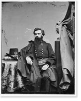 Historic Framed Print, Hyde hon. Ira B. Rep of Mo. Pvt. Co. F. 1st Minn. Mounted Rangers against Sioux Indians,  17-7/8" x 21-7/8"