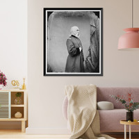 Historic Framed Print, Ingersoll Robert G. (In[?] - made in the 70s) (profile - full length standing),  17-7/8" x 21-7/8"