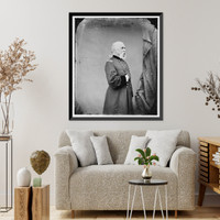 Historic Framed Print, Ingersoll Robert G. (In[?] - made in the 70s) (profile - full length standing),  17-7/8" x 21-7/8"