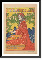 Historic Framed Print, The Quartier Latin. A magazine devoted to the arts. Louis Rhead.,  17-7/8" x 21-7/8"