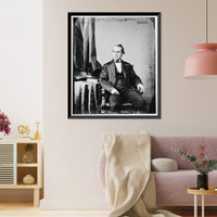 Historic Framed Print, MacFiely General USA (not in uniform. probably Robert MacFeely),  17-7/8" x 21-7/8"