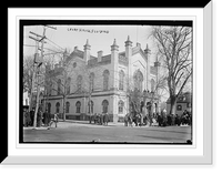 Historic Framed Print, Court House, exterior, Flushing, N.Y.,  17-7/8" x 21-7/8"