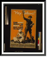 Hey fellows! Your money brings the book we need when we want it American Library Association United War Work Campaign Week of November 11 1918.Sheridan, Antique Print