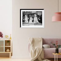 Historic Framed Print, Mummers on Broad St., New Year's Day, Philadelphia, PA.,  17-7/8" x 21-7/8"
