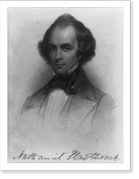 Historic Framed Print, Nathaniel Hawthorne - 2,  17-7/8" x 21-7/8"