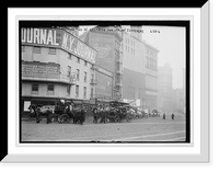 Historic Framed Print, Collectors in carriages for Italian earthquake sufferers, East Side, New York,  17-7/8" x 21-7/8"