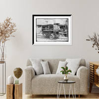 Historic Framed Print, Gasolene i.e. gasoline omnibus on rails, N.Y. Central R.R.,  17-7/8" x 21-7/8"