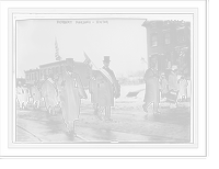 Historic Framed Print, Herbert Parsons, marching with flag,  17-7/8" x 21-7/8"