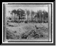 Historic Framed Print, Camp of 27th U.S. Colored Infantry,  17-7/8" x 21-7/8"