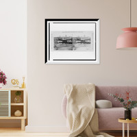 Historic Framed Print, View in water battery James River Va.. Ready to fire - 2,  17-7/8" x 21-7/8"