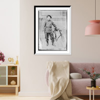 Historic Framed Print, Paris policeman with his bicycle,  17-7/8" x 21-7/8" Historic Framed Print, Paris policeman with his bicycle,  17-7/8" x 21-7/8"