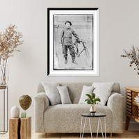 Historic Framed Print, Paris policeman with his bicycle,  17-7/8" x 21-7/8" Historic Framed Print, Paris policeman with his bicycle,  17-7/8" x 21-7/8"