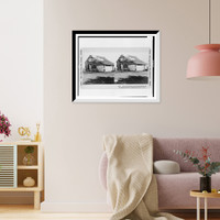 Historic Framed Print, Embalming building near Fredericksburg Va.,  17-7/8" x 21-7/8"