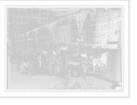 Historic Framed Print, Shoppers at Easter market, Union Sq.,New York,  17-7/8" x 21-7/8"