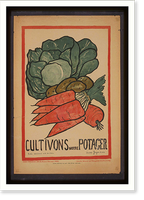 Cultivons Notre Potager, Vintage Wall Art