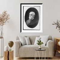 Historic Framed Print, J.H. Millard, cameo portrait,  17-7/8" x 21-7/8"