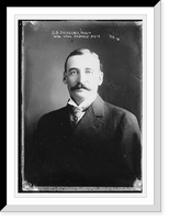 Historic Framed Print, J.A. Delfelder, President of the Wyoming Wool Growers' Assn., portrait,  17-7/8" x 21-7/8"