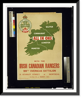 All in one with the Irish Canadian Rangers 199th Overseas Battalion, Vintage Wall Art