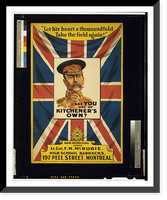 Historic Framed Print, Are you one of Kitcheners own?,  17-7/8" x 21-7/8"