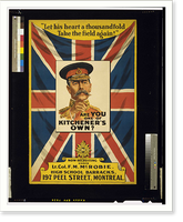 Historic Framed Print, Are you one of Kitcheners own?,  17-7/8" x 21-7/8"