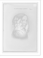 Historic Framed Print, Elizabeth Barrett Browning,  17-7/8" x 21-7/8"