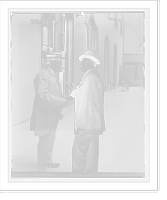 Historic Framed Print, B.B. Odell with unidentified gentleman,  17-7/8" x 21-7/8"