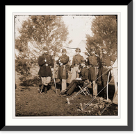 Historic Framed Print, Officers of 1st New York Light Artillery,  17-7/8" x 21-7/8"