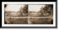 Historic Framed Print, Petersburg Virginia (vicinity). View of river and photographic wagon of Engineer Co,  17-7/8" x 21-7/8"