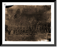 Historic Framed Print, Petersburg Virginia. Company D 149th Pennsylvania Infantry,  17-7/8" x 21-7/8"