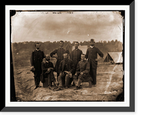 Historic Framed Print, Petersburg Virginia. Field and staff officers of 39th U.S. Colored Infantry - 2,  17-7/8" x 21-7/8"