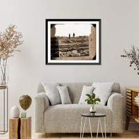 Petersburg Virginia. View showing how close picket lines to each other, Antique Wall Art