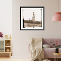 Historic Framed Print, Point of Rocks Virginia (vicinity). Signal tower,  17-7/8" x 21-7/8"