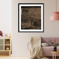 Historic Framed Print, Port Royal South Carolina. General Isaac Stevens,  17-7/8" x 21-7/8"