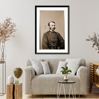 Historic Framed Print, Portrait of brevetted Brigadier General Napoleon Bonaparte McLaughlen (1823-1887) - 2,  17-7/8" x 21-7/8"