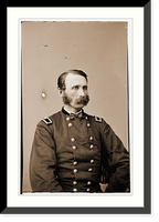 Historic Framed Print, Portrait of brevetted Brigadier General Napoleon Bonaparte McLaughlen (1823-1887) - 2,  17-7/8" x 21-7/8"