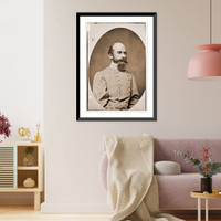 Historic Framed Print, R.S. Ewell C.S.A. - 4,  17-7/8" x 21-7/8"