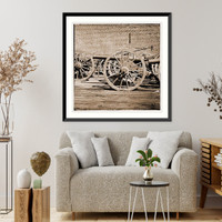 Historic Framed Print, Richmond Virginia. A light Brooke rifle. (3-inch gun),  17-7/8" x 21-7/8"