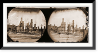 Richmond Virginia. Burnt district - 5, Vintage Print
