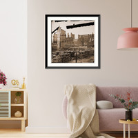 Historic Framed Print, Richmond Virginia. Burnt district - 13,  17-7/8" x 21-7/8"