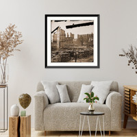 Historic Framed Print, Richmond Virginia. Burnt district - 13,  17-7/8" x 21-7/8"