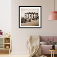 Richmond Virginia. Custom House standing among ruins, Vintage Print