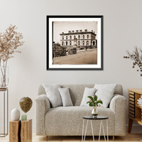 Richmond Virginia. Custom House standing among ruins, Vintage Print