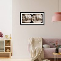 Historic Framed Print, Richmond Virginia. George Washingtons headquarters,  17-7/8" x 21-7/8"