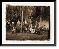 Historic Framed Print, Richmond Virginia. Military operators at headquarters,  17-7/8" x 21-7/8"