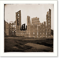 Historic Framed Print, Richmond Virginia. Ruined buildings in the burnt district - 2,  17-7/8" x 21-7/8"