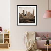 Historic Framed Print, Richmond Virginia. Ruined buildings in the burnt district - 2,  17-7/8" x 21-7/8"