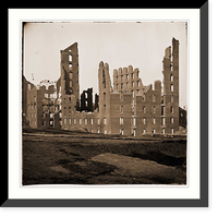 Historic Framed Print, Richmond Virginia. Ruined buildings in the burnt district - 2,  17-7/8" x 21-7/8"