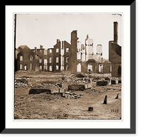 Historic Framed Print, Richmond Virginia. Ruined buildings in the burnt district - 5,  17-7/8" x 21-7/8"